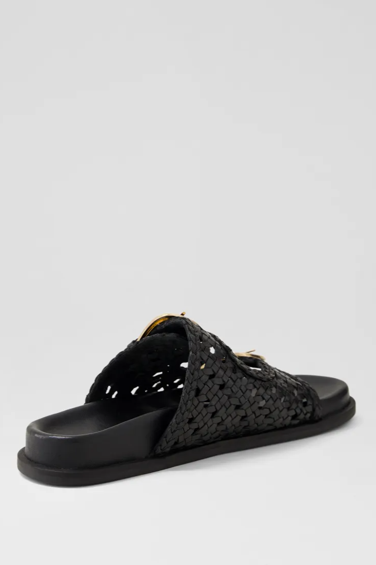 Mollini Britmi Slides // Black Leather