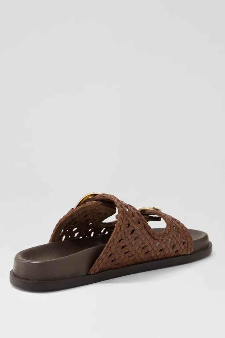 Mollini Britmi Slides // Choc Leather