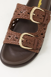 Mollini Britmi Slides // Choc Leather