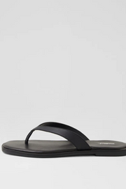 Mollini Juliena Thongs // Black Leather