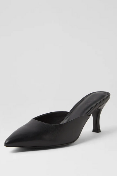 Mollini Tay Pump Heels // Black Leather