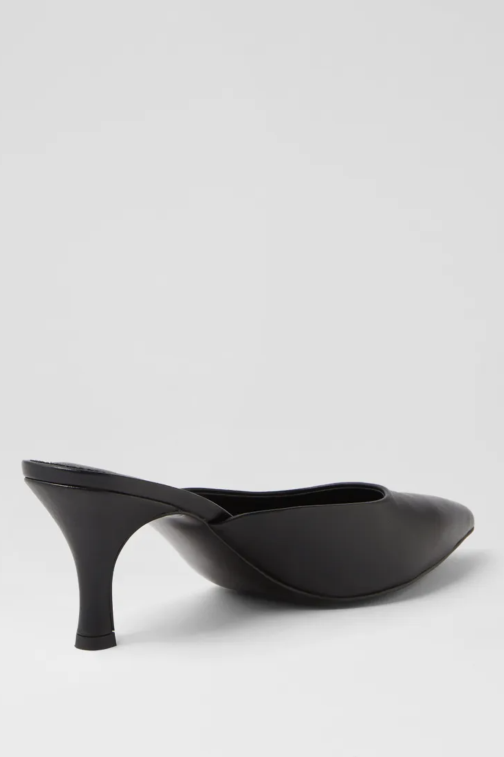 Mollini Tay Pump Heels // Black Leather
