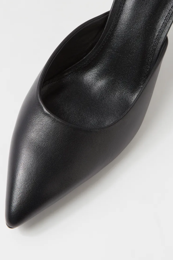 Mollini Tay Pump Heels // Black Leather