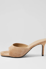 Mollini Preetence Heels // Light Chocolate Suede