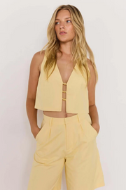 Mink Pink Gigi Bead Front Top // Butter