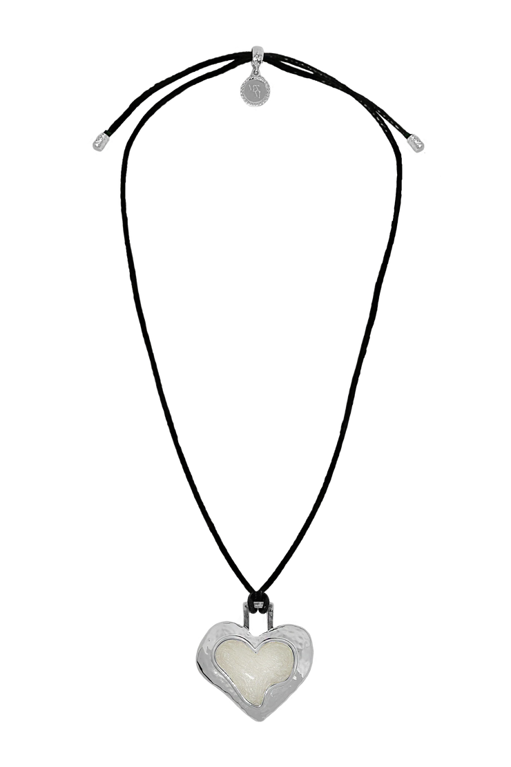 Mountain And Moon Olympia Necklace // Silver