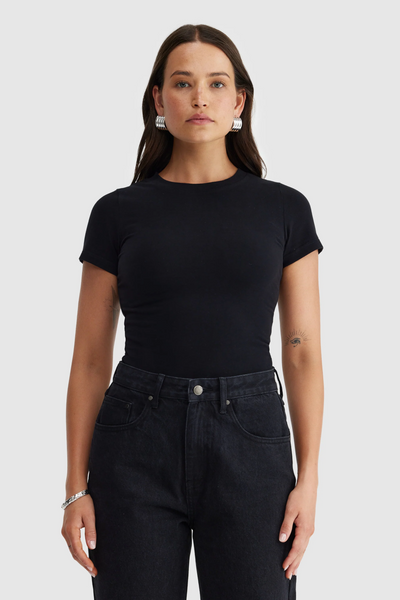 ORTC Evie Fitted T Shirt // Black