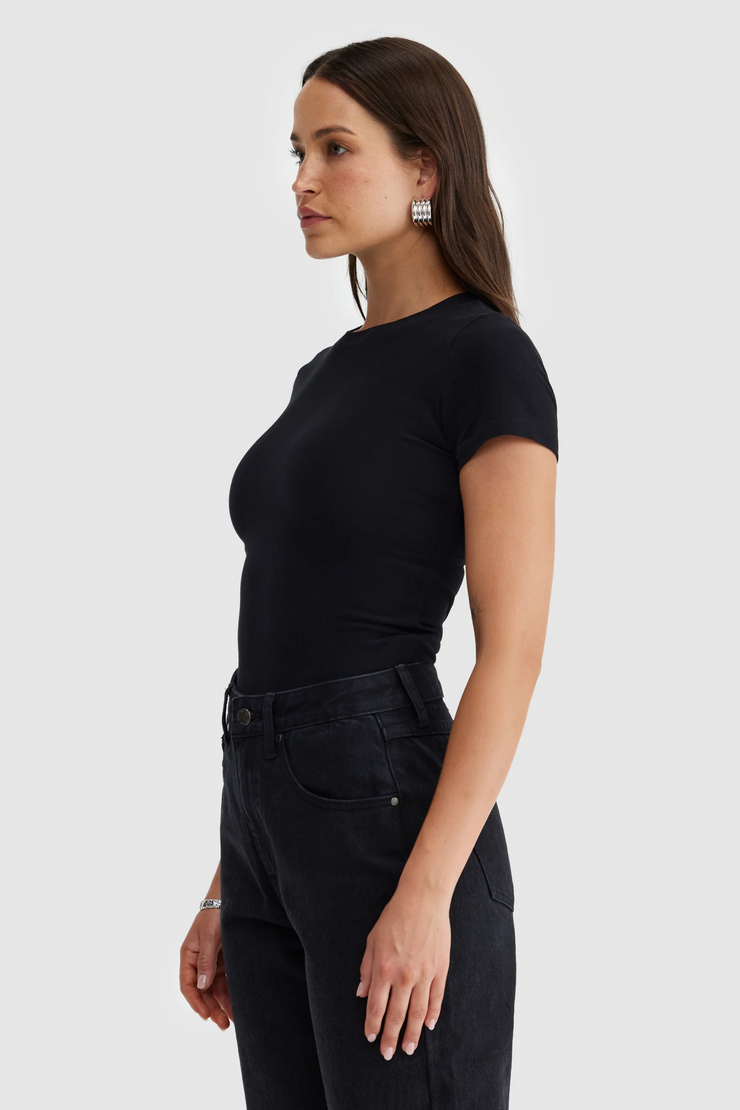ORTC Evie Fitted T Shirt // Black
