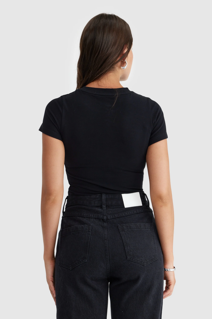 ORTC Evie Fitted T Shirt // Black
