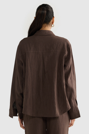 ORTC Luna Linen Shirt // Carob