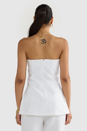 ORTC Savannah Linen Strapless Bodice // White