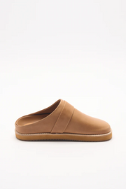 Walnut Palmer Leather Mule // Tan