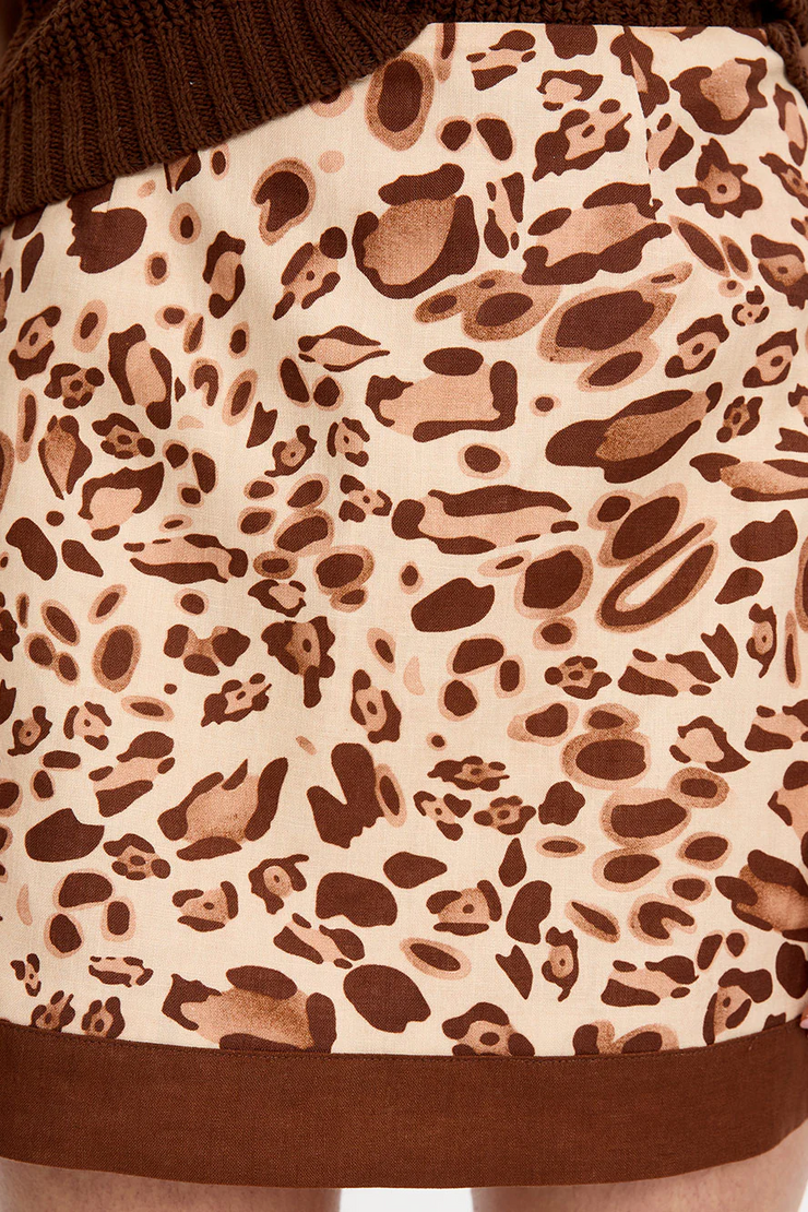 Kivari Paris Mini Skirt // Brown