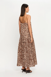 Kivari Paris Strappy Maxi Dress // Brown