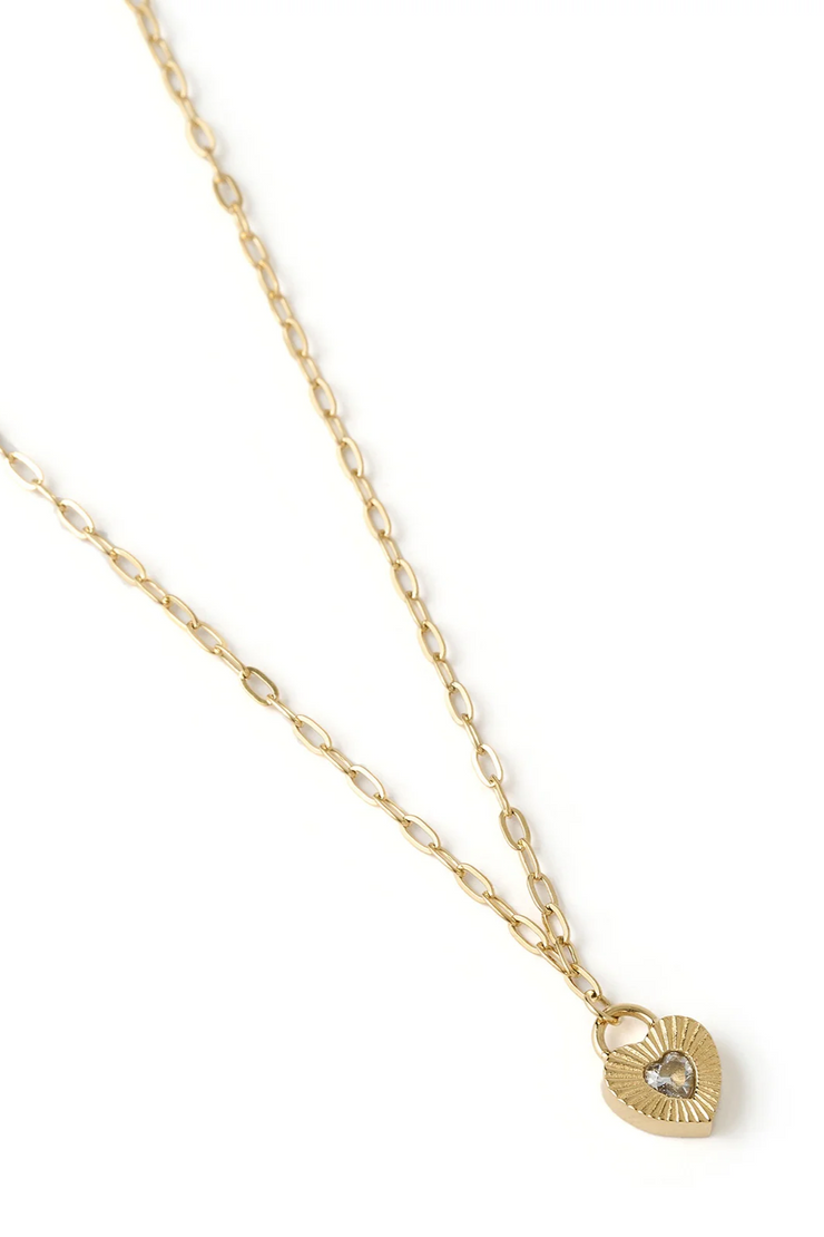 Arms Of Eve Ruby Heart Necklace // Stone