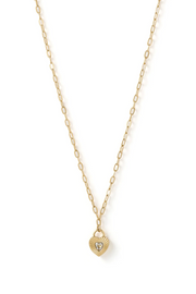 Arms Of Eve Ruby Heart Necklace // Stone