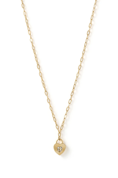 Arms Of Eve Ruby Heart Necklace // Stone