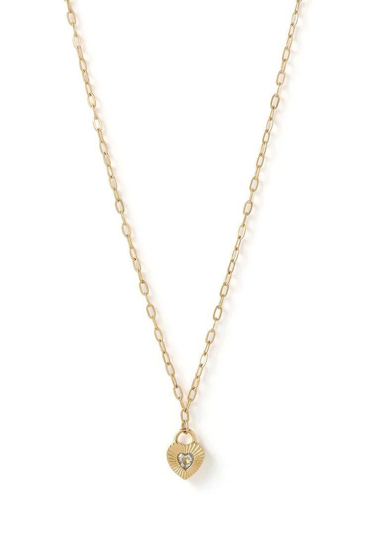 Arms Of Eve Ruby Heart Necklace // Stone