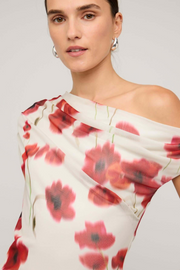 Staple The Label Lumi Mesh Top // Red & White