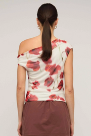 Staple The Label Lumi Mesh Top // Red & White