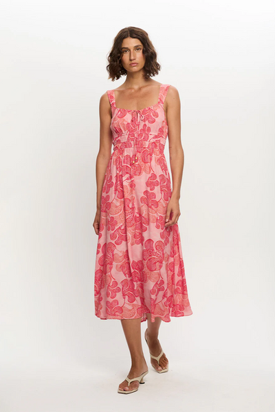 Kivari Riviera Midi Dress // Pink