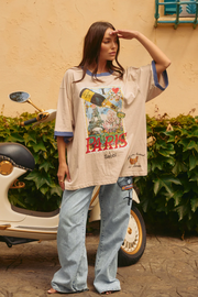 Sabbi The Very Oversized Loves Notes Paris Tee // Sand