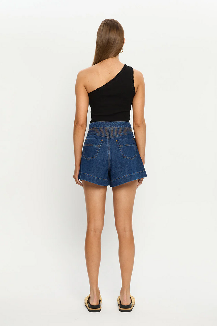 Kivari Celene Denim Short // Indigo