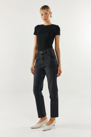 Madison The Label Tammy Baby Tee // Black