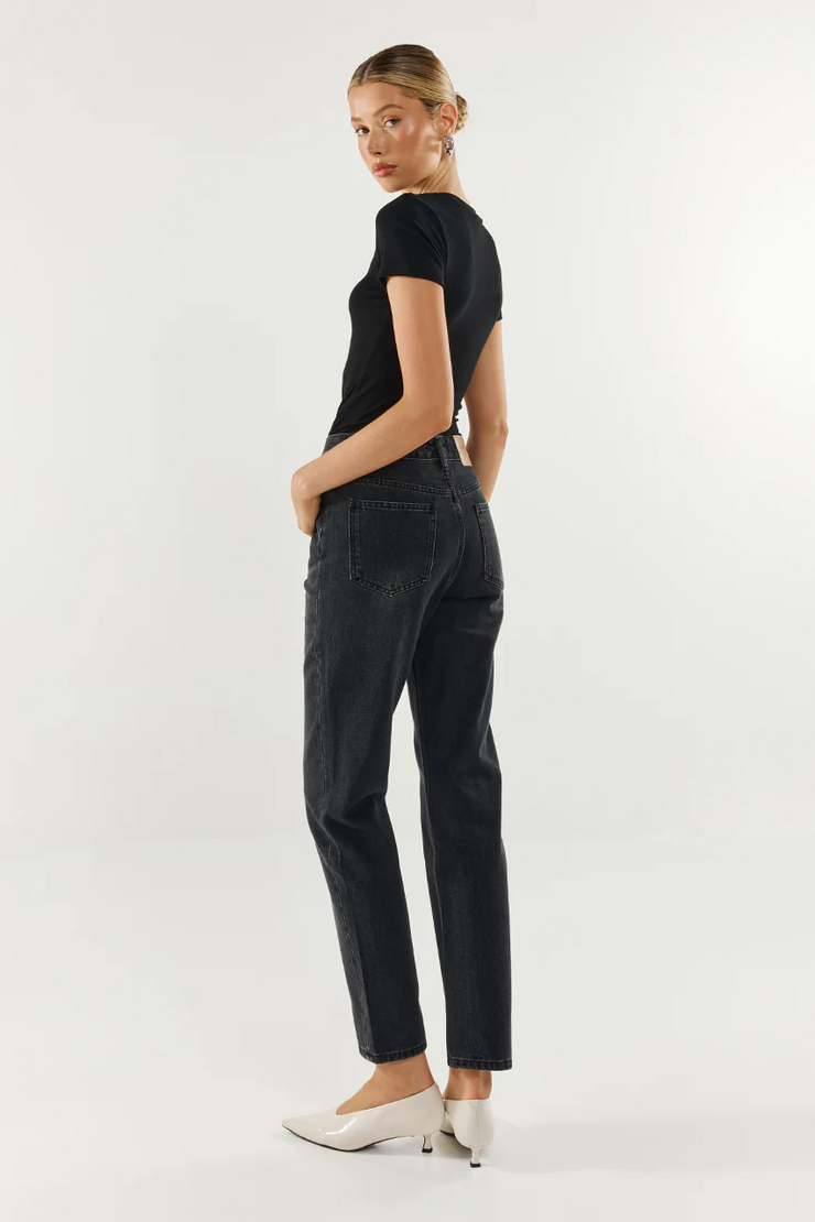 Madison The Label Tammy Baby Tee // Black