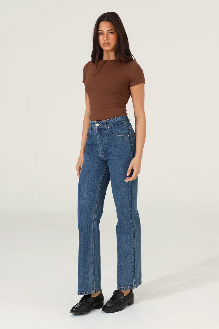 Madison The Label Tammy Baby Tee // Choc