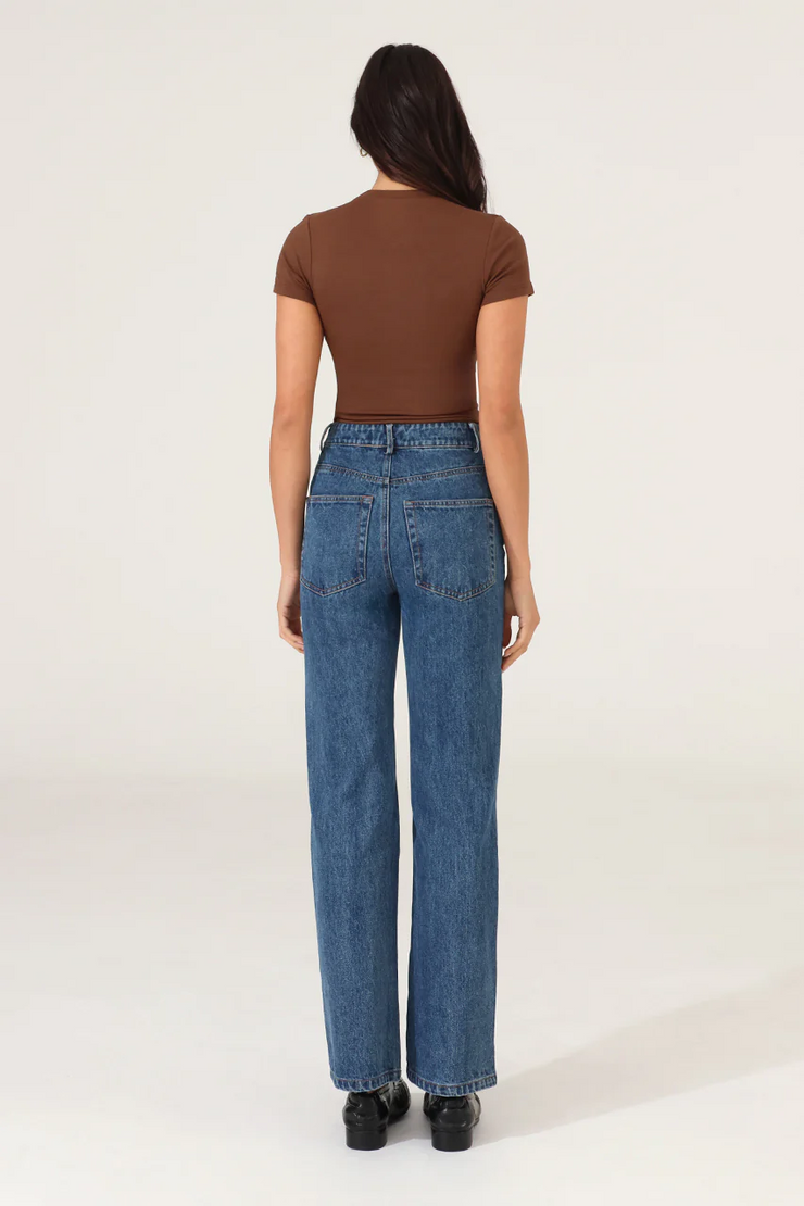 Madison The Label Tammy Baby Tee // Choc