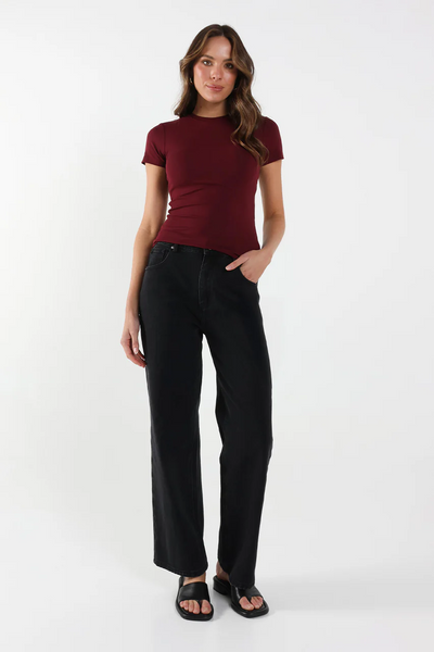 Madison The Label Tammy Baby Tee // Shiraz