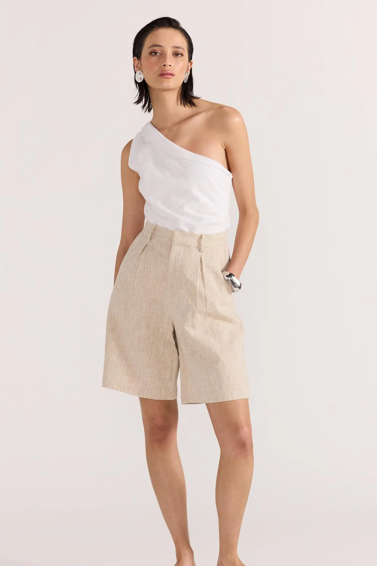 Staple The Label Mason Longline Shorts // Natural Marle