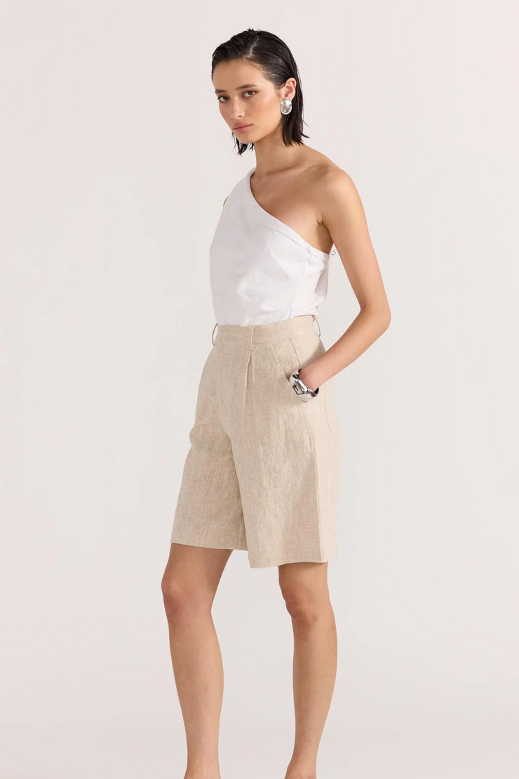 Staple The Label Mason Longline Shorts // Natural Marle