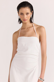 Staple The Label Athena Halter Midi Dress // White