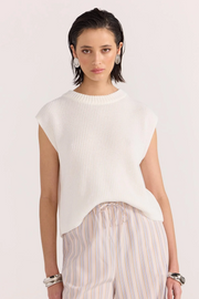 Staple The Label Petra Knit Top // Off White