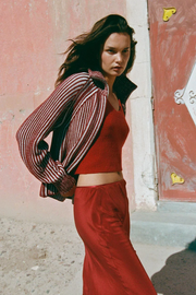 Rowie Vivian Merino Knit Tank // Rust Red
