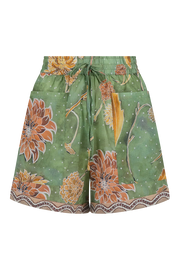 Wandering Folk Dahlia Shorts // Moss
