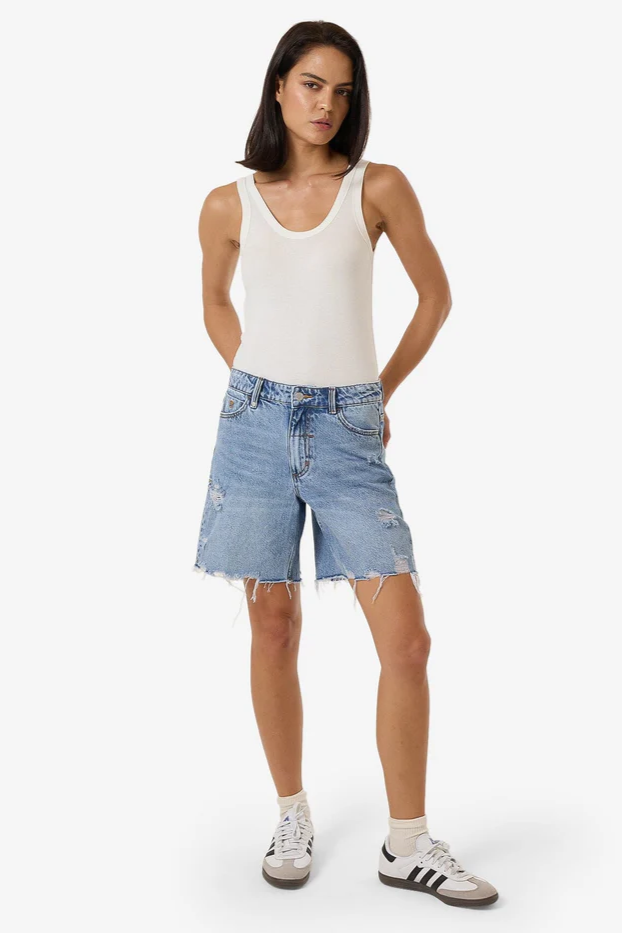 Thrills Billie Low Short // Tempest Blue Thrashed