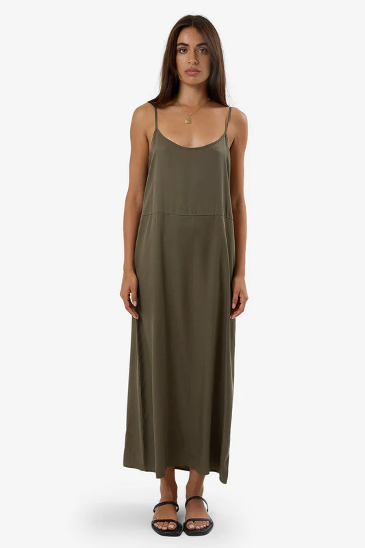 Thrills Breezy Slip Dress // Green