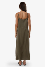 Thrills Breezy Slip Dress // Green