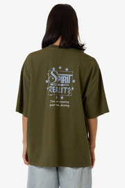 Thrills Spirit Of Reality Oversized Tee // Burnt Olive