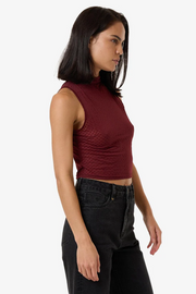 Thrills Petra Mesh Top // Dark Cherry