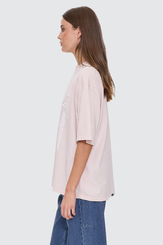 Thrills Suspended In Time Oversized Tee // Mauve Chalk