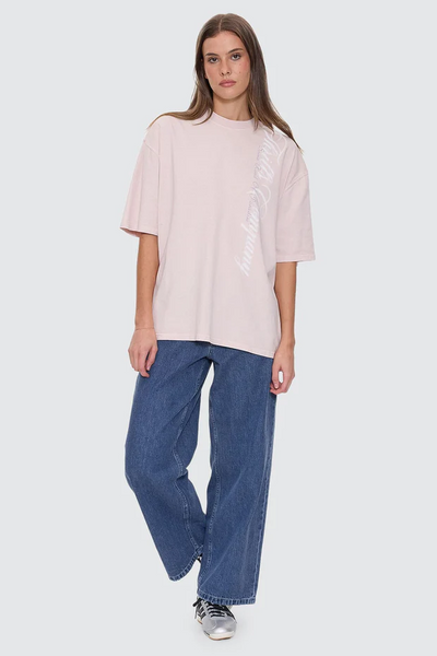 Thrills Suspended In Time Oversized Tee // Mauve Chalk
