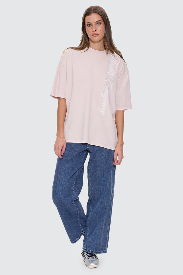 Thrills Suspended In Time Oversized Tee // Mauve Chalk