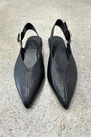 Mollini Foraya Flat Shoes // Black Leather