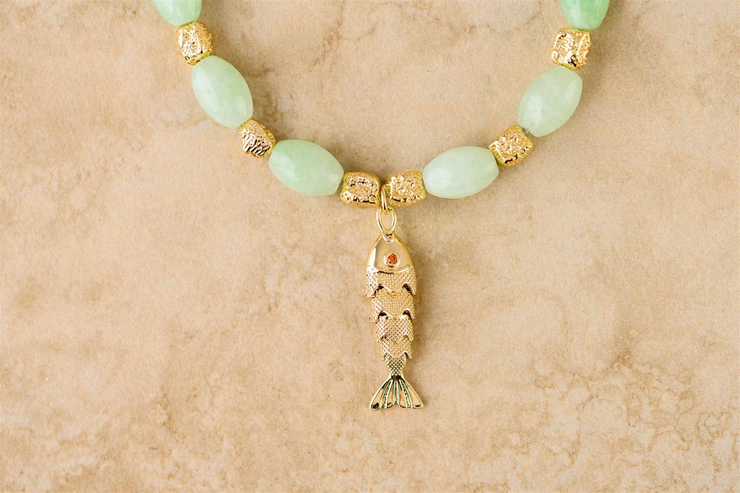 Indigo & Wolfe Goia Necklace // Jade