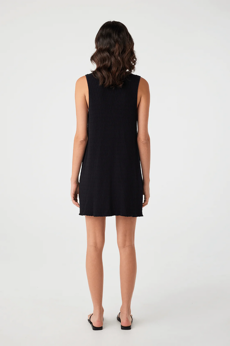 Arcaa Jude Reversible Mini Dress // Black