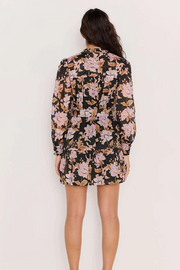 Mink Pink Willow Belted Mini Dress // Black & Pink